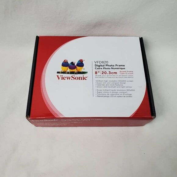 New ViewSonic 8" Digital Photo Frame Accent Frame - Picture 3 of 6